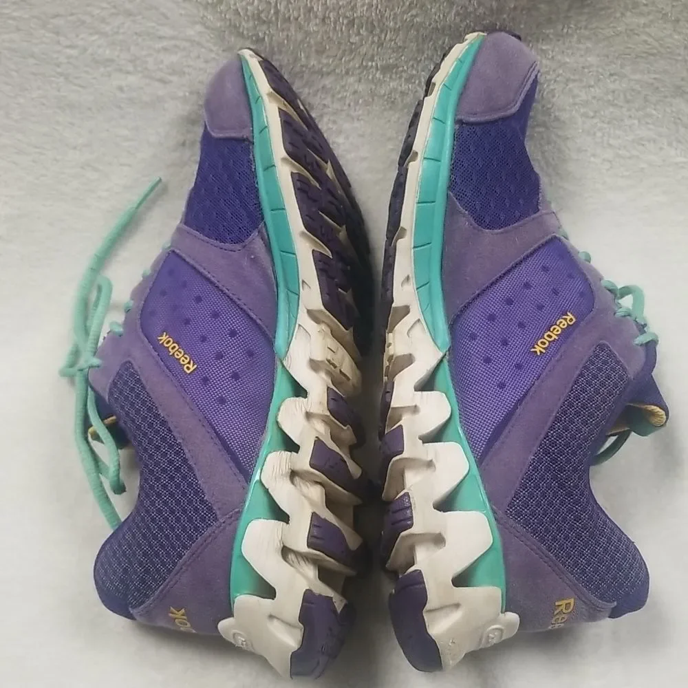 REEBOK WOMENS PURPLE ZIGKICK ALPHA RUNNING SHOE SZ 10 - Picture 6 of 9